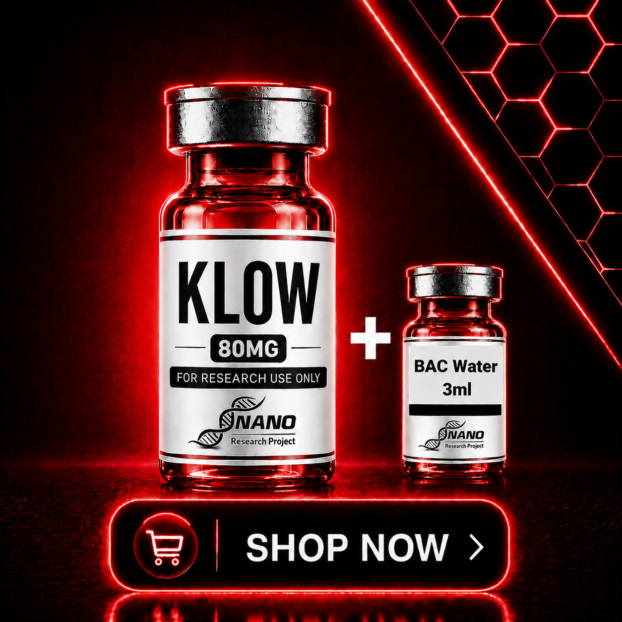 NANO - KLOW + 3ml BAC Water