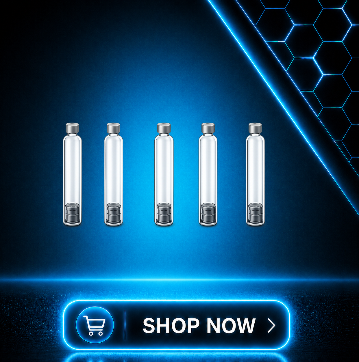 Reusable Pen Replacement Glass Cartridges 3ml