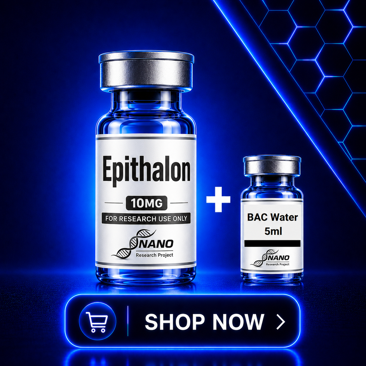 NANO - Epithalon – 10mg + 3ml BAC Water